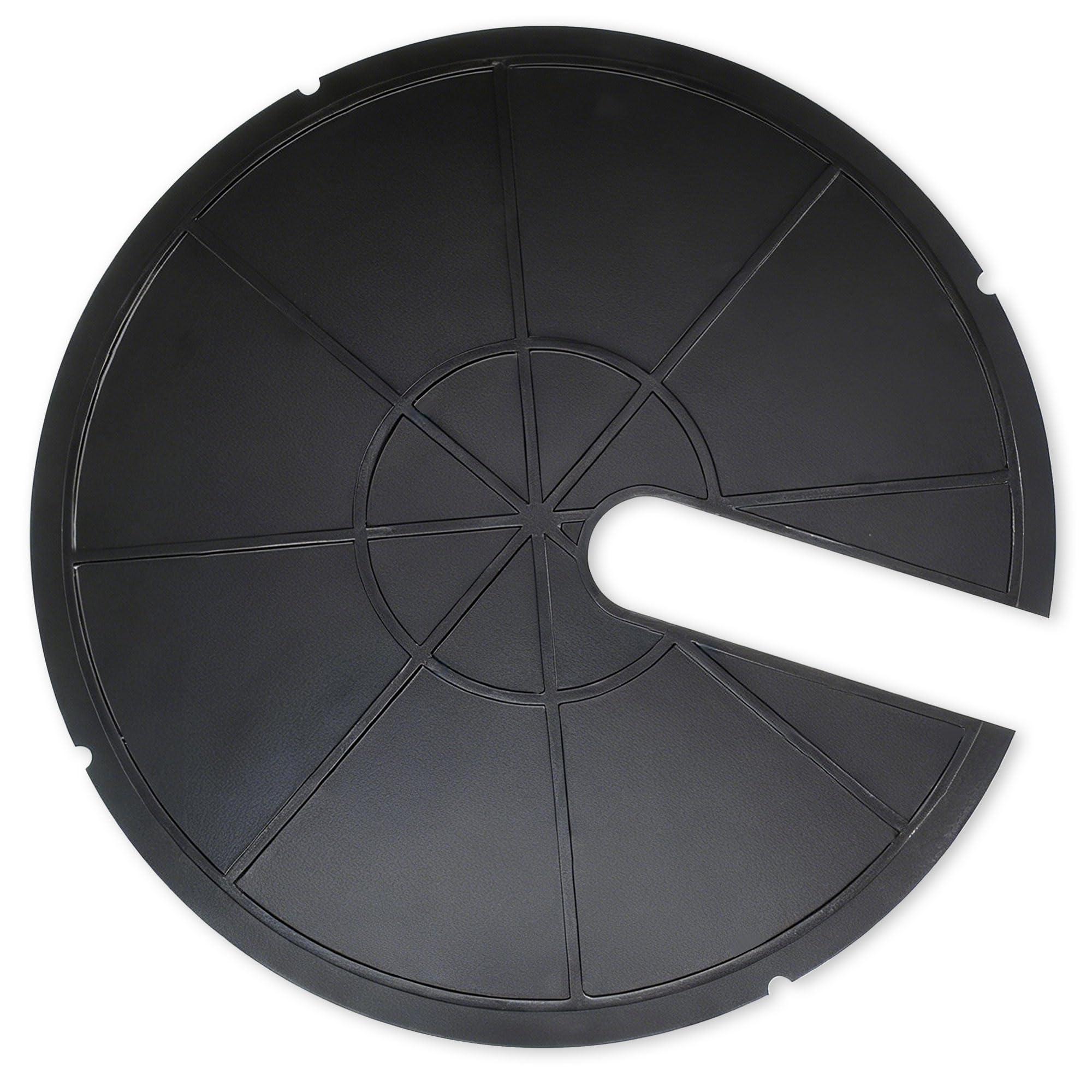Photo 1 of 18 Inch Metal Sump Pump Cover, Heavy-Duty 2mm Thick Steel Sump Pump Lid for Sump Basin Cover, Septic Tank & Outdoor Water Well, Black