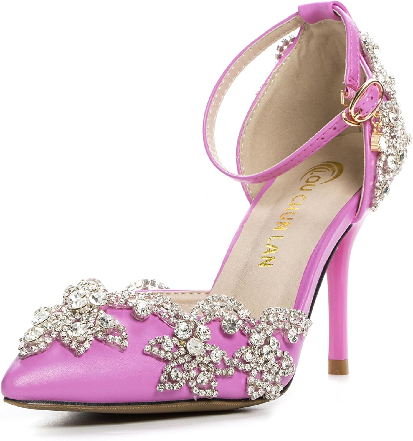 magenta sandals for wedding