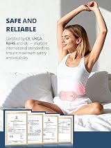 Slimpal Heat Pad Portable Cordless Electric Heating Pad 3 Timers Pink view 2