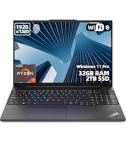 Lenovo ThinkPad E16 Business and Student Laptop, 16