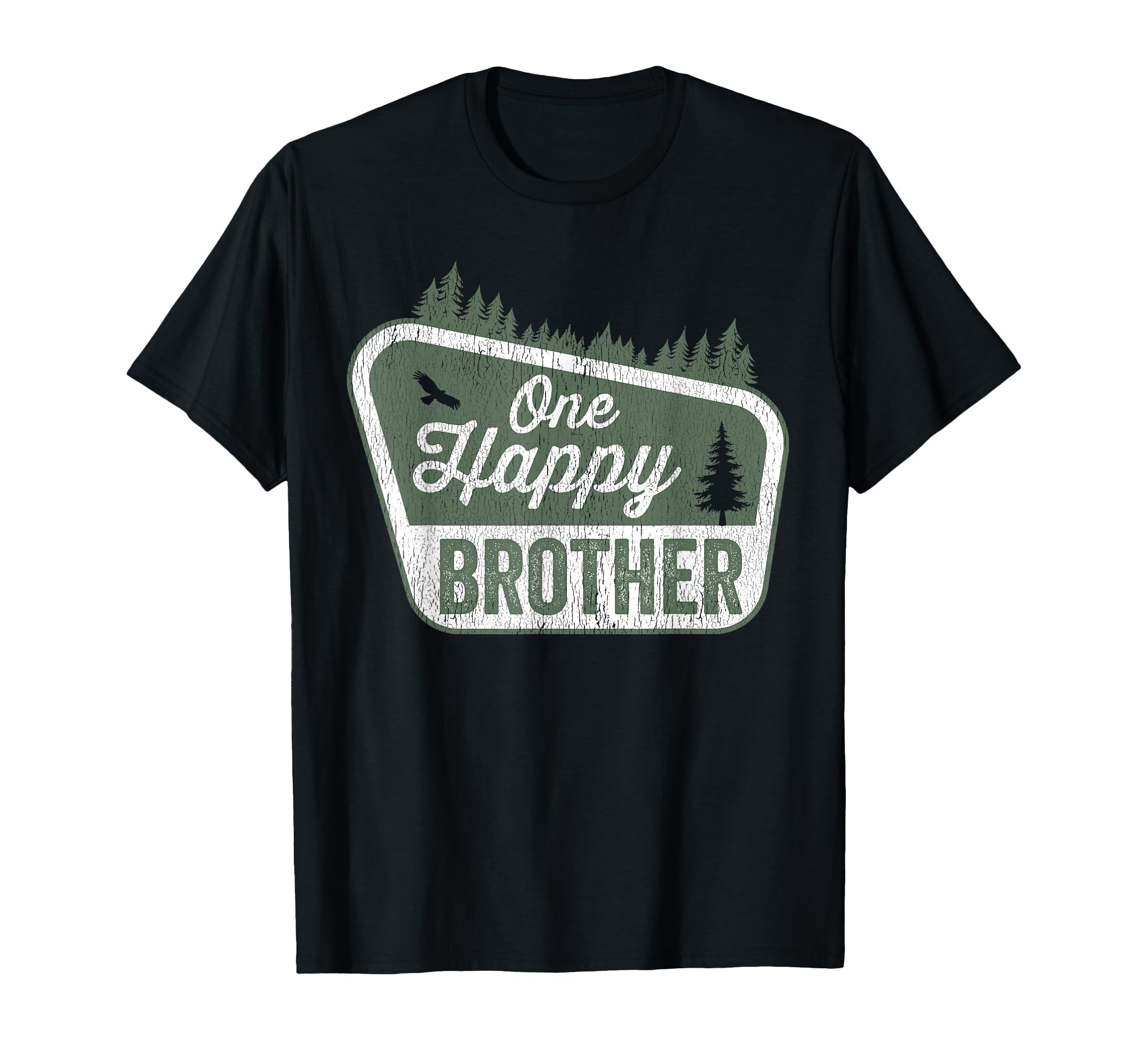 Photo 1 of One Happy Brother Matching Family Birthday Party Camping T-Shirt