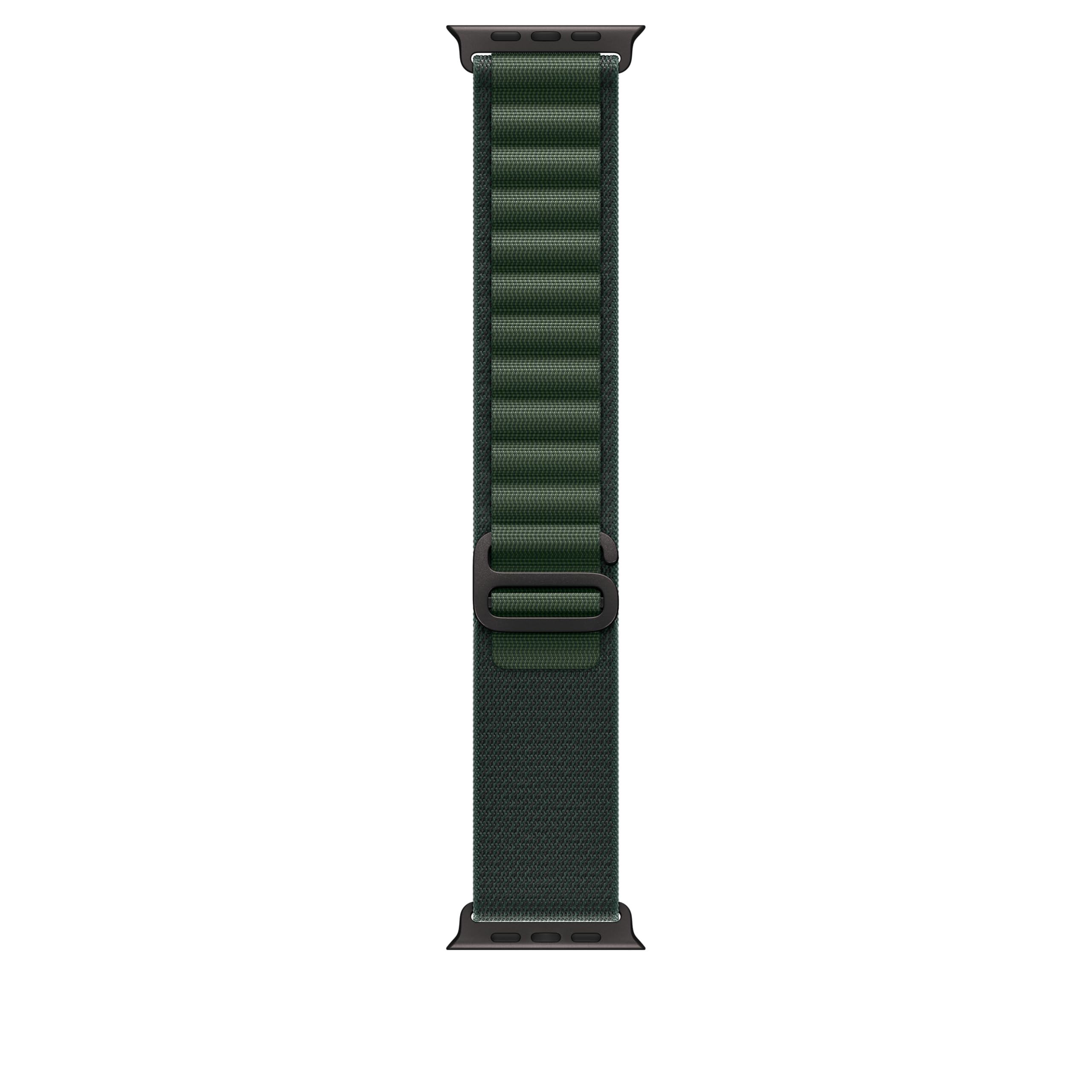 Photo 1 of Apple Watch Band - Alpine Loop (49mm) - Dark Green with Black Titanium Finish - Medium
