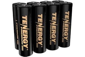 Tenergy Premium PRO Rechargeable AA Batteries, High Capacity 2800mAh NiMH AA Battery, 8 Pack Rechargeable Batteries