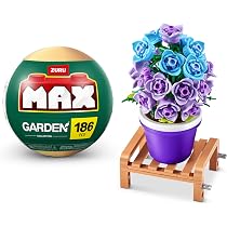 ZURU MAX Premium Garden Building Bricks Collection, Long Flowers