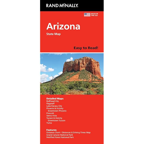 National Geographic Arizona Wall Map Laminated Folded Map