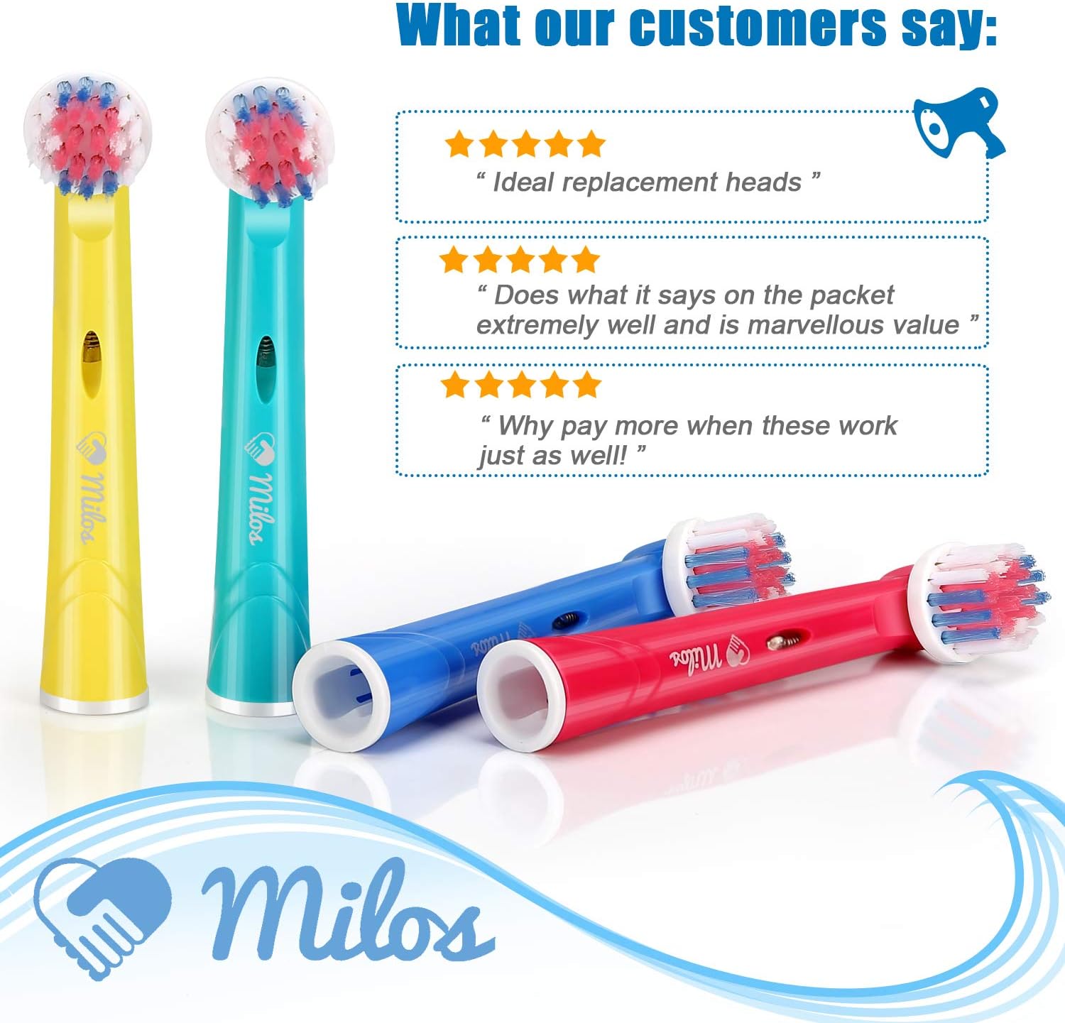 Milos Toothbrush Heads Compatible with Oral B - Image 5
