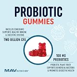 MAV NUTRITION Kids Probiotic Gummies 2B CFU + 50mg Prebiotic Fiber Berry view 2