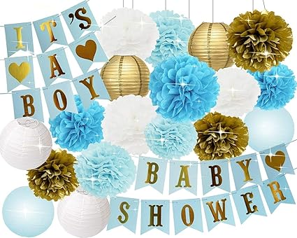 tissue paper baby shower decorations