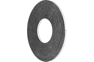 uxcell 1pcs Rolls Double Sided Foam Tape Removeable PE Sponge Mounting Tape Strong Adhesive Tape Strips(Black, 50ft x 1/4" x 