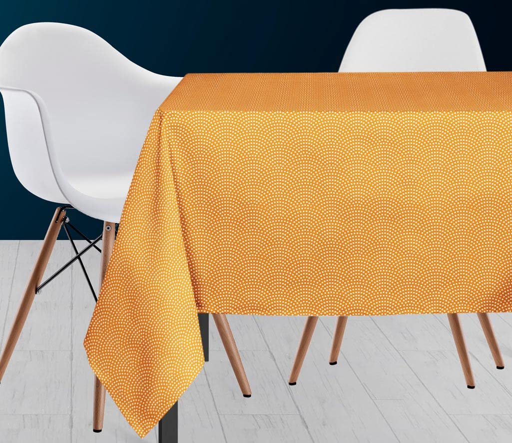 Soleil d'ocre Tablecloth, Polyester, Yellow, 140 x 300 cm