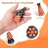 Youkly 2 Pack Impossible Cone Pyramid Spiral Fidget Toy 3D Printed Vortex view 2