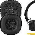 Geekria QuickFit Replacement Ear Pads for Marshall Major/MajorII/Major2 Headphones Ear Cushions, Headphone Accessories Repair Parts (Black)