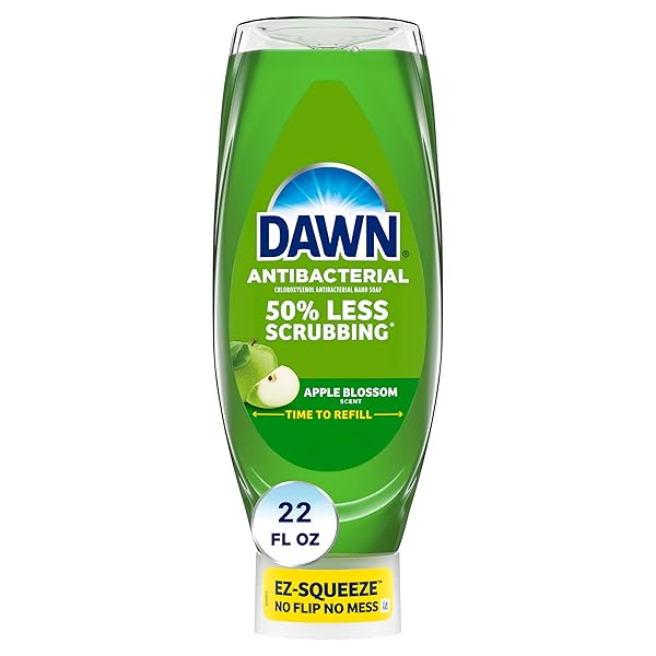 DAWN ANTIBACTERIAL 50% LESS SCRUBBING APPLE BLOSSOM SCENT,...