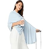 VENVSBEE UPF 50+ Travel Scarf Soft Lightweight Shawl Wraps for Women Cooling UV Protection Beach Swim Cover Up (69x32in)