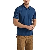 Wrangler Mens Men's Short-Sleeve Performance Knit Polo Work Shirt