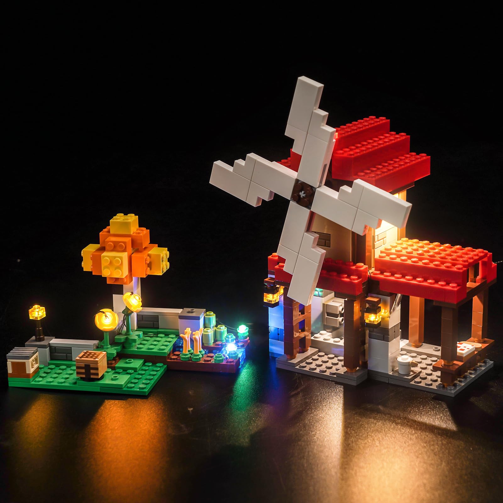 Light Kit for Lego Minecraft The Windmill Farm, Lighting Set for Lego 21262 The Windmill Farm Set - Not Include Models, Just Light Kit — image 1