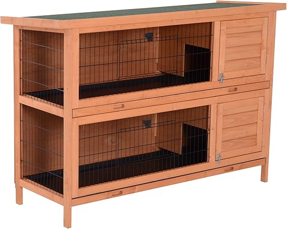 two tier rabbit hutch