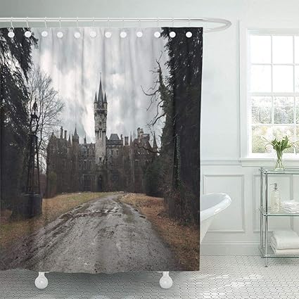 Amazon Com Emvency Fabric Shower Curtain Curtains With Hooks