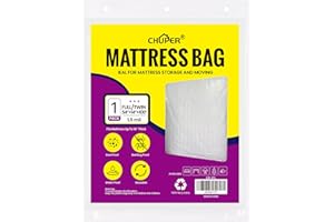 CHUPER Full/Twin XL/Twin Mattress Bags for Moving, Waterproof Plastic Mattress Cover,Mattress Bag for Disposal & Moving Bags for Storage