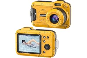 FOCUSIFY Underwater Camera, 2.7K 56MP 33FT Waterproof Digital Camera with 6X Optical Zoom & 4X Digital Zoom 2.8" IPS Screen, Ideal for Snorkeling, Swimming and Outdoor Adventures with 32G Card