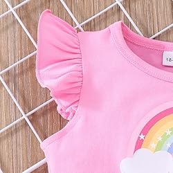 Girls Tulle Dress Rainbow Tutu Dress Summer Casual