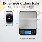 BOMATA Large Kitchen Scale 5kg 0.1g Precision USB Rechargeable Bakery Scale view 2
