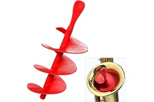 HAUKUIDT Saxophone Mute Silencer Sax Accessory for Tenor Alto Saxophone Mute Sax Dampener Lightweight Saxophone Mute (Red)