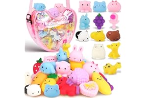 FUNNYB&G Squishies Mochi Squishy Toy - 24pcs Kawaii Party Favors Goodie Bag Stuffers Stress Reliever Fidget Toys Pack for Girls Boys Classroom Prize Christmas Birthday Gifts