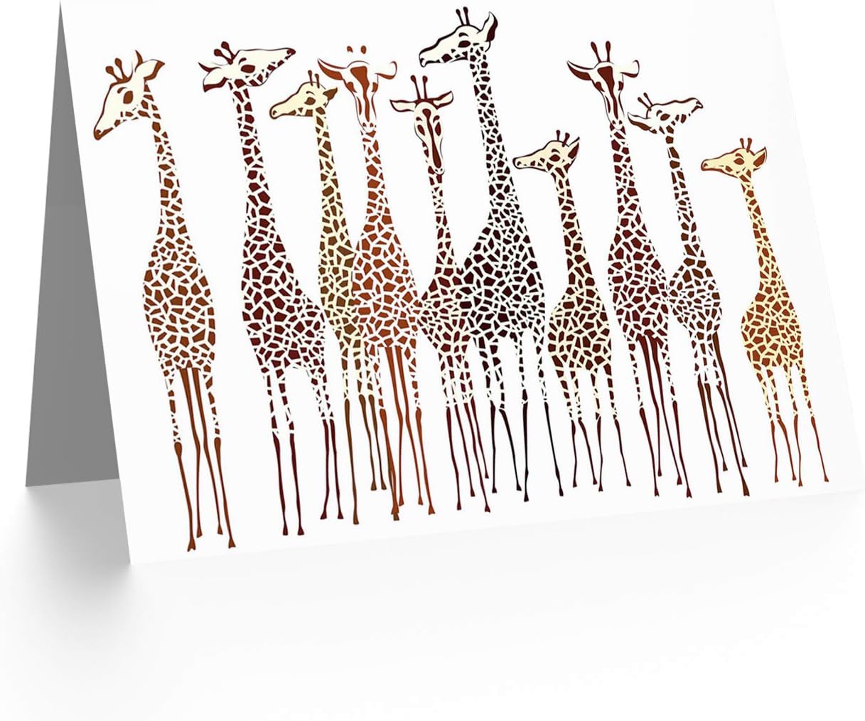 Wee Blue Coo Group Of Giraffes Greeting Card - Birthday/Blank CL1052, 12.5 x 17.5 cm - Image 3