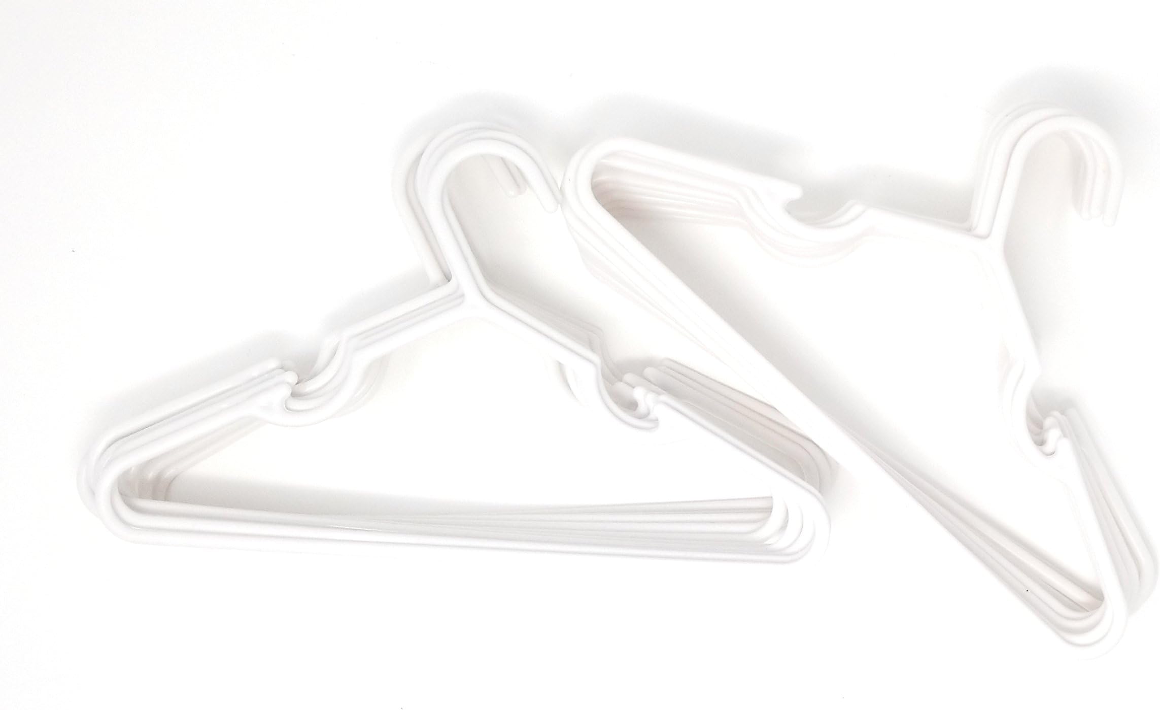 HG Housewares Plastic Baby Hangers 20 Pack, Be Able to Organize Your Infant Or Toddlers Clothes Closet (White)