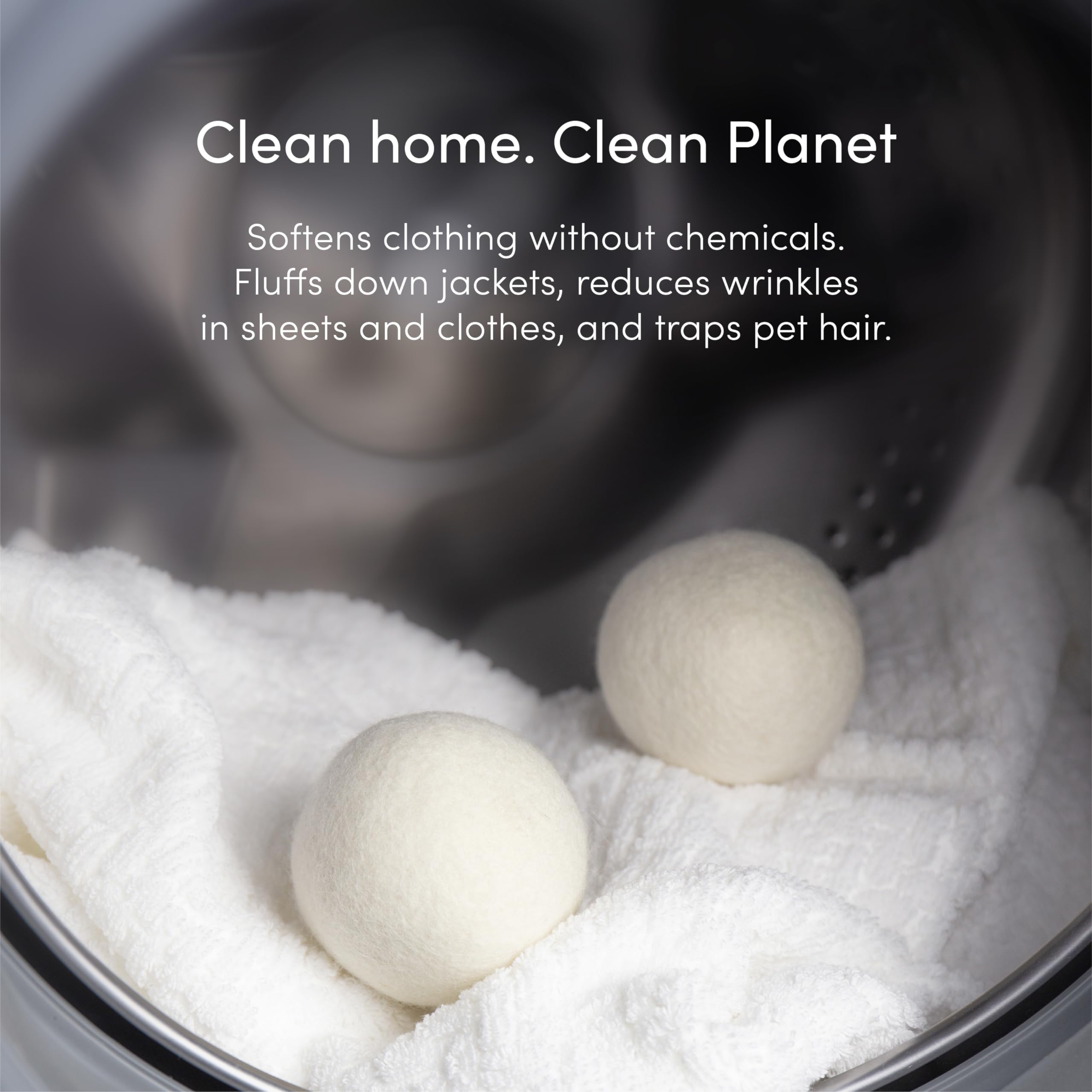 Dirty Labs 100% New Zealand Wool Dryer Balls | 3 Balls | Shorten Drying Time | Reduce Static & Wrinkles | Dryer Sheet & Fabric Softener Alternative