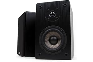 Micca MB42 Bookshelf Speakers for Home Theater Surround Sound, Stereo, and Passive Near Field Monitor, 2-Way (Black, Pair)