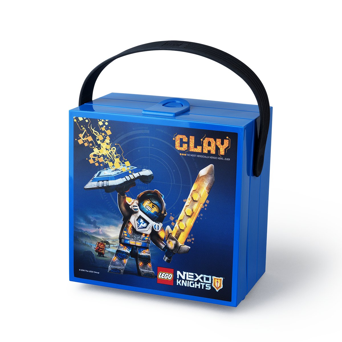 LEGO "Nexo Knights Lunch Box with Handle, Blue