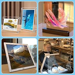 2 Pieces 12" x 16"Clear Acrylic Sheet Cast