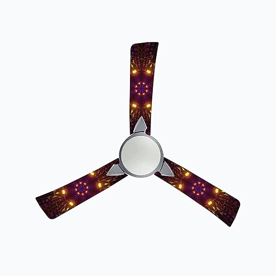Buy woopme Glowing Mandala Ceiling Or Roof Fan Blade Stickers for Living Kids Couple Bedroom