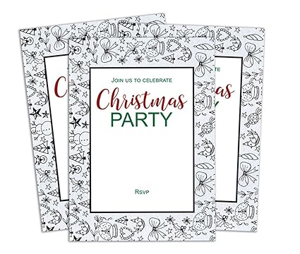 Christmas Party Free Printable Holiday Invitation