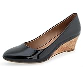 What's What Women's IRIS Pump, Black Patent PU, 9 Wide