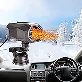 Portable Car Heater, Auto Heater Fan, Car Defogger, Fast Heating Quickly Defrost Defogger 12V 150W Auto Ceramic Heater Fan 3-