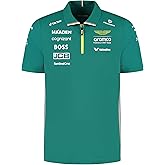 Aston Martin F1 2025 Men's Team Polo Green