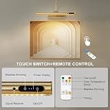 HARPER LIVING Rechargeable Picture Light Antique Brass with Remote 3 Temps view 3