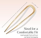Kitsch French Hair Pin for Women Gold Zinc Alloy Anti-Rust 1pc view 5