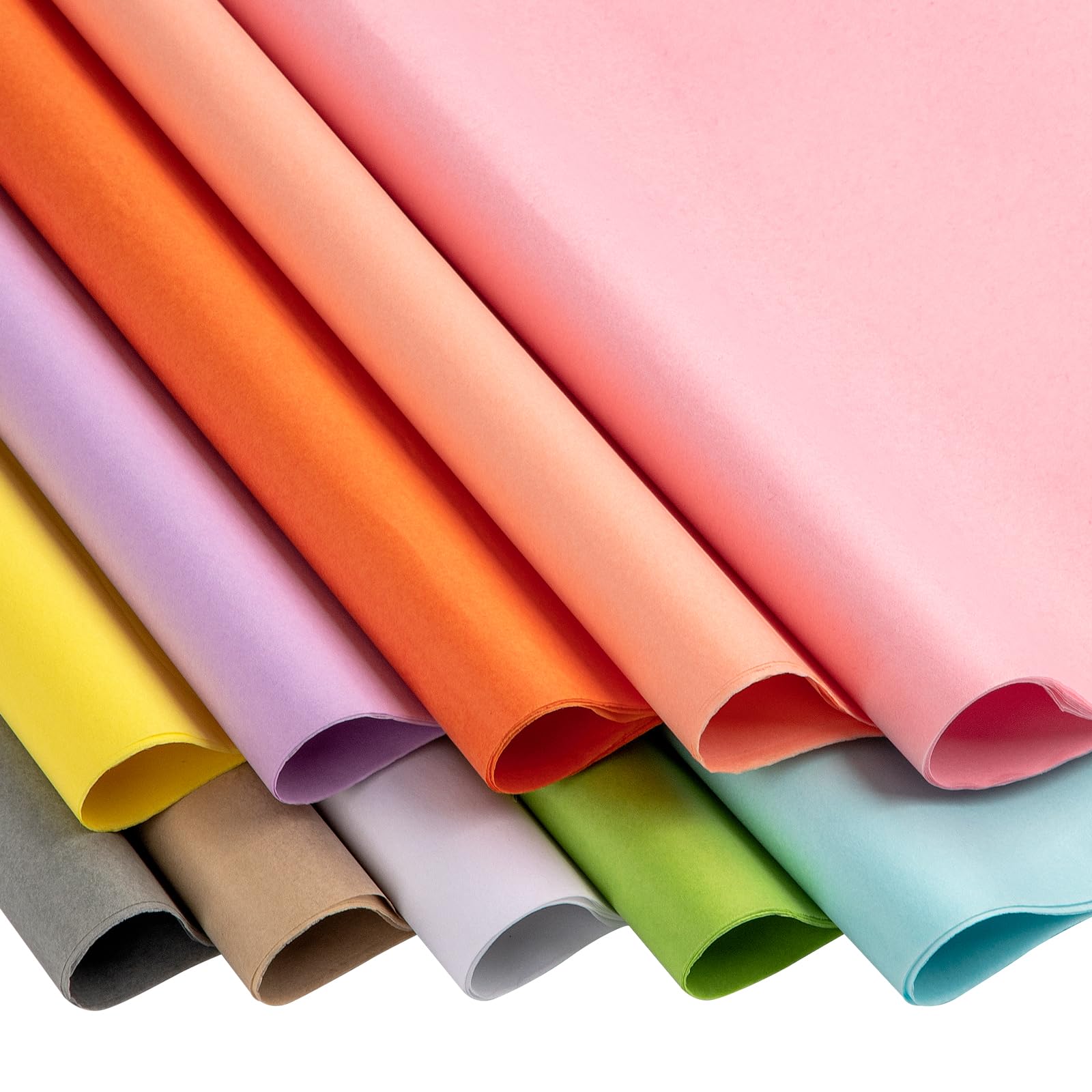 120 Sheets coloured tissue paper for wrapping gifts (50x70cm/20x27.5inches) for Crafting and packaging