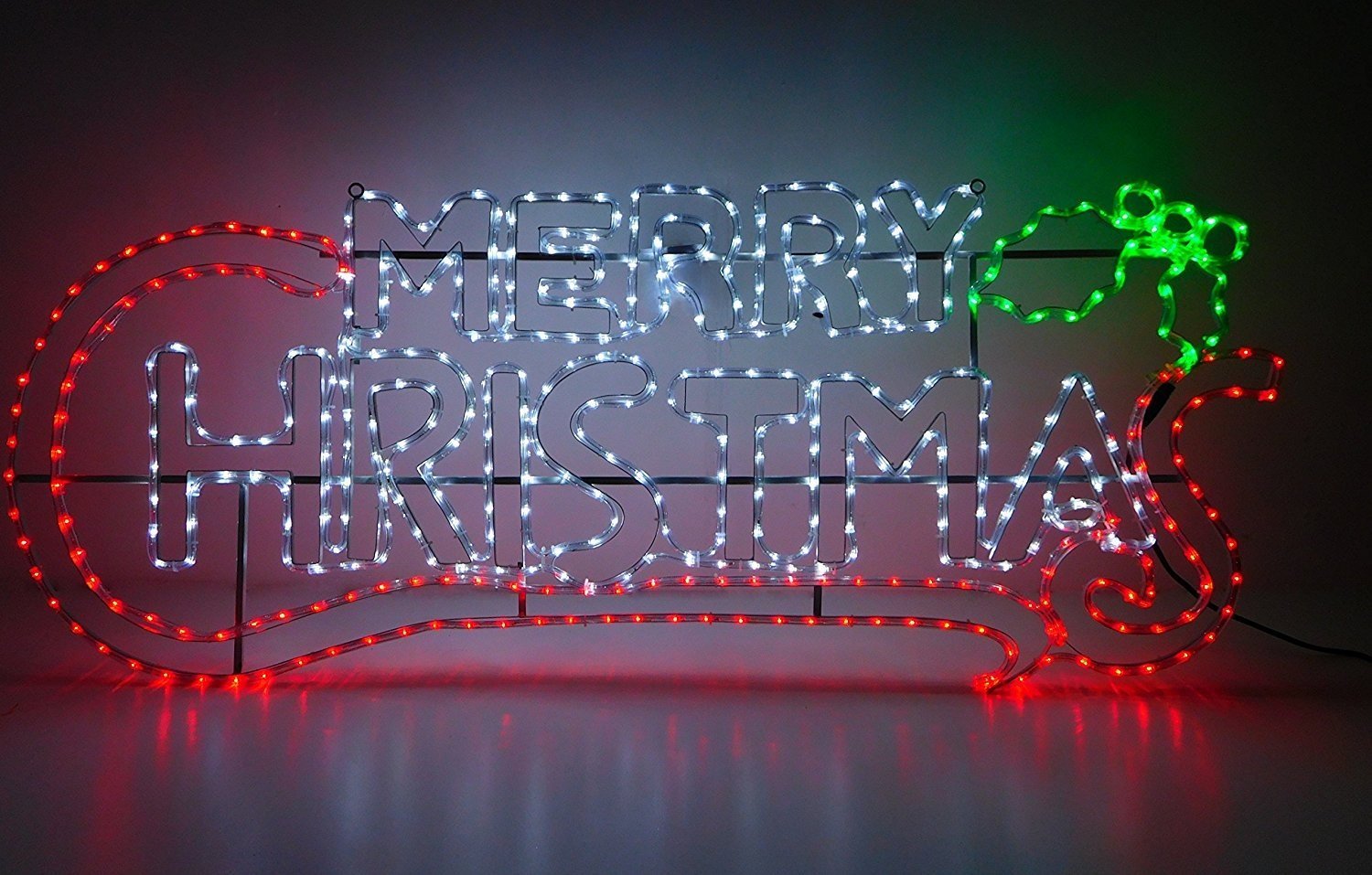 Christmas Concepts® 1.5 Metre Rope Light Merry Christmas Sign With