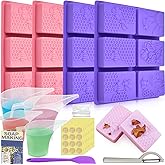 Artcome DIY Soap Making Kit – Molds, Measuring Tools & Packaging for Handmade Soaps - DIY Soap Making Tools for Beginners & P