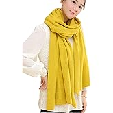 Wander Agio Womens Warm Winter Infinity Scarves Set Blanket Scarf Pure Color