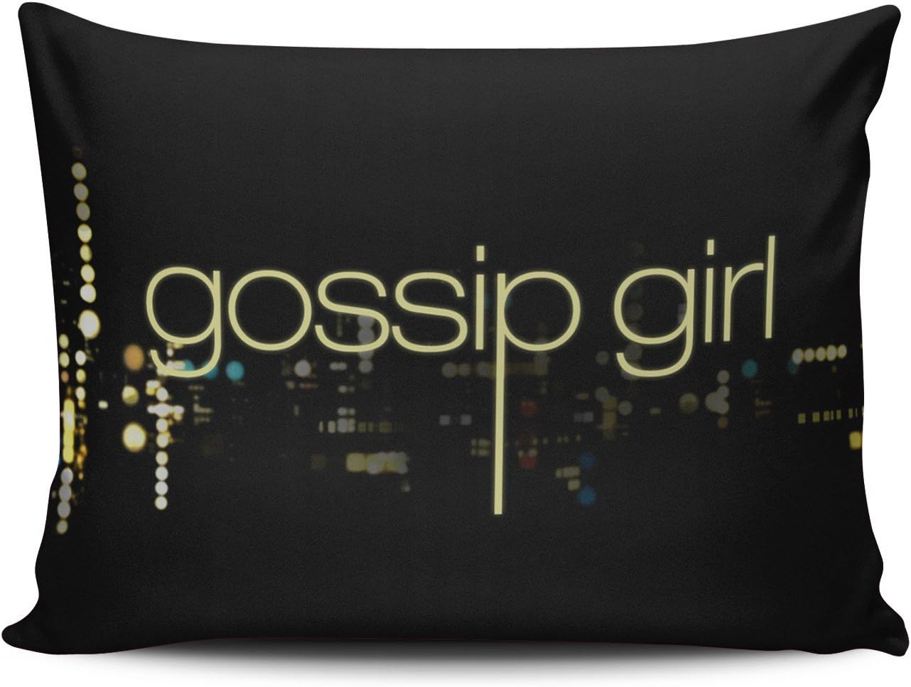 ZeDae Gossip Girl Personalized Pillowcases Unique Black Decorative Pillow Case Cover 20x26 Inches Pillowcase One Sided