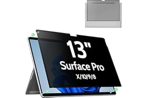 MAO YEYE Privacy Screen Protector for Surface Pro 11/10/9/8/X -13 Inch, Anti Glare Filter, Anti Blue Light Film, Nano Removable Shield Microsoft Pro 9 Accessories, Reusable Cover Matte Bubble Free Guard