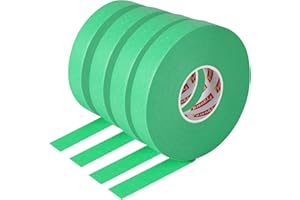4 Pack Green Painters Tape 0.67 Inch Wide 55 Yards Green Masking Tape Painters Tape for DIY, Labeling, Car, Art Supplies, Gen