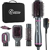 Hair Dryer Brush, 4 in 1 One Step Professional Hot Air Brush for Curling Drying Straightening Combing, [Ceramic Coating][Negative Ion] Volumizing Blow Dryer Brush
