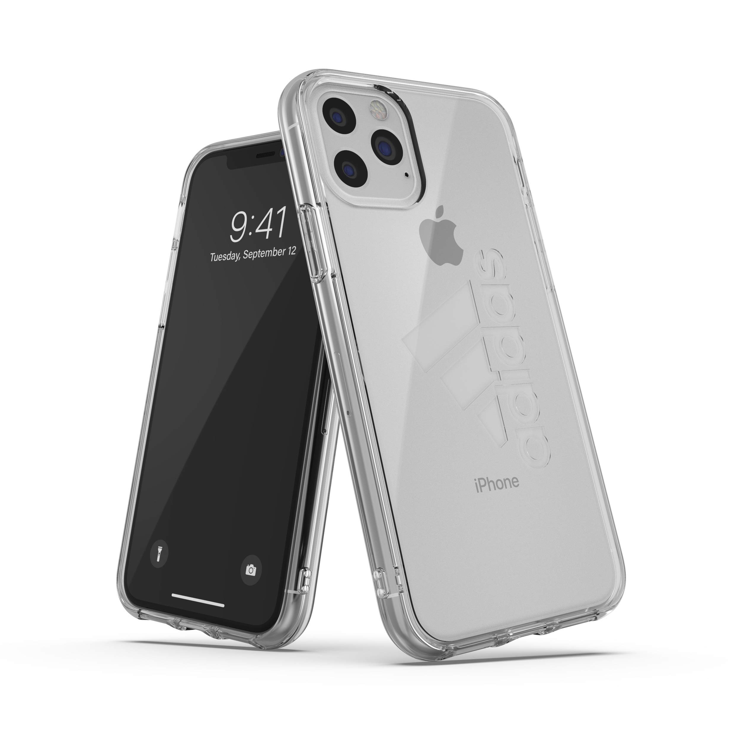 adidas Sports Protective Case Compatible with iPhone 11 Pro, Drop Tested with Raised Edges, Transparent